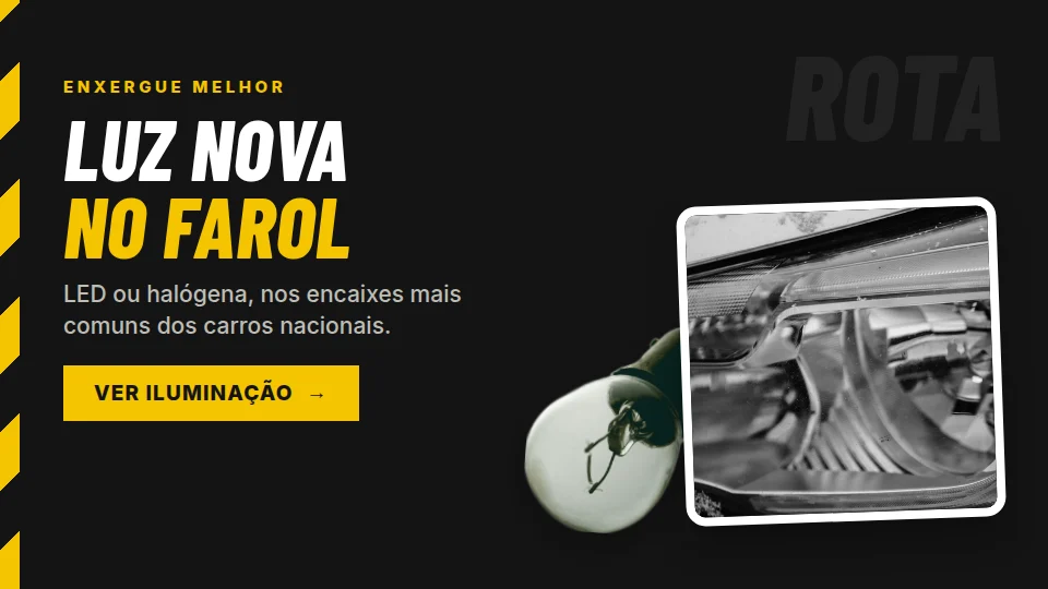 Rota Certa Autopeças — Luz nova
